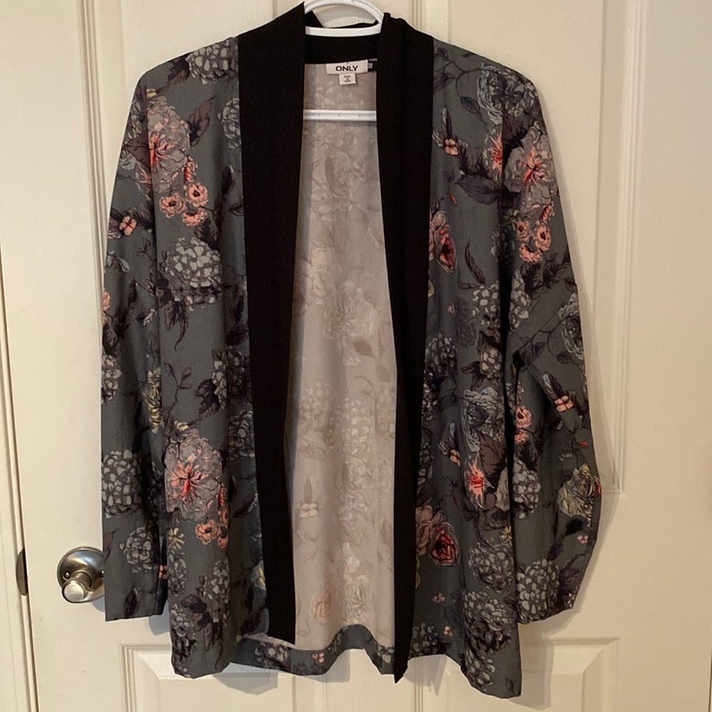 ONLY Open front kimono inspired cover/jacket